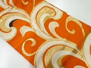 アンティーク　唐草模様織出し名古屋帯（材料）